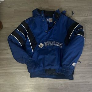 vintage maple leafs starter jacket